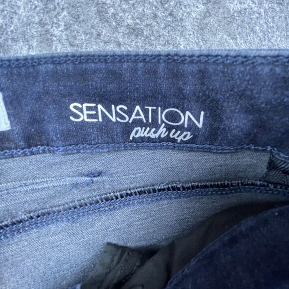 Brax Feel Good Jeans Womens 26/32 Blue Ana Sensation Push Up Slim Straight - Picture 7 of 8